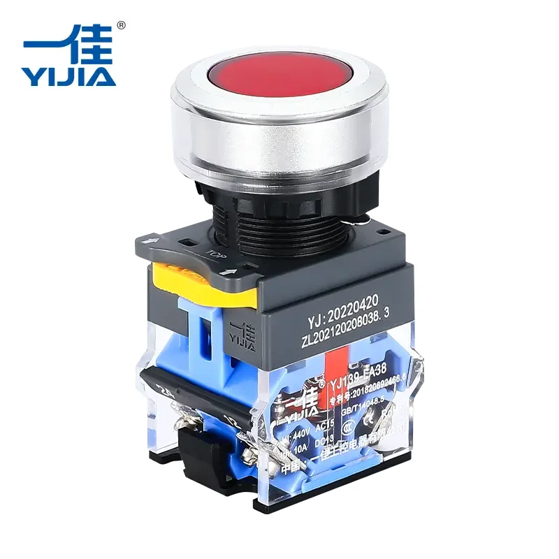 Interrupteur de bouton-bouton en plastique de 30 mm