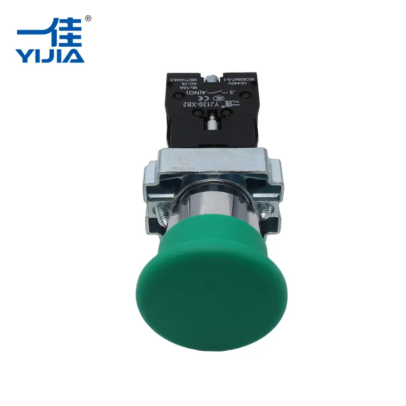 Bouton-poussoir de la tête des champignons Bouton-poussoir de la tête des champignons