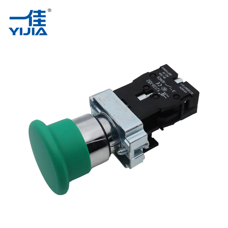 Bouton-poussoir de la tête des champignons