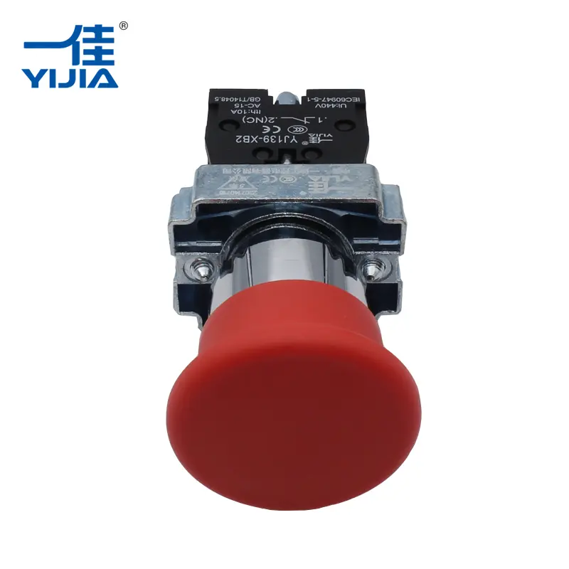 Bouton-poussoir de la tête des champignons