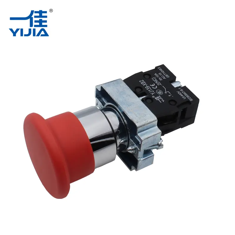 Bouton-poussoir de la tête des champignons